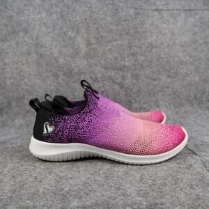 Skechers Shoes Kids 4 Slip On Sneakers Ultra Flex Casual Trainers Memory Foam